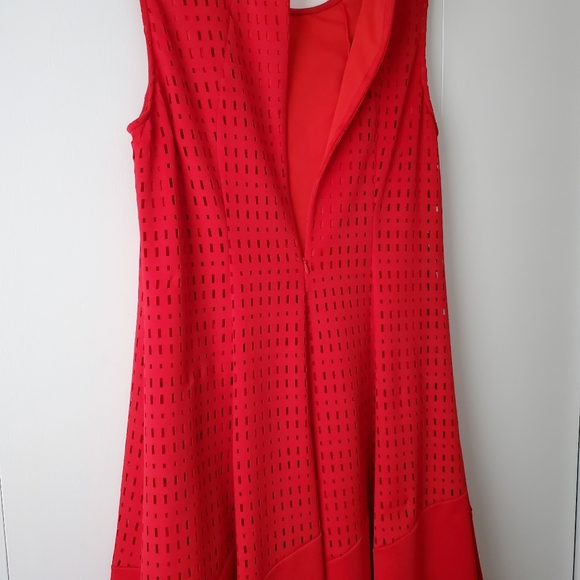 Joseph Ribkoff red dress 16 - Picture 2 of 3